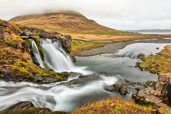 Foggy Kirkjufellsfoss - Free image #464229